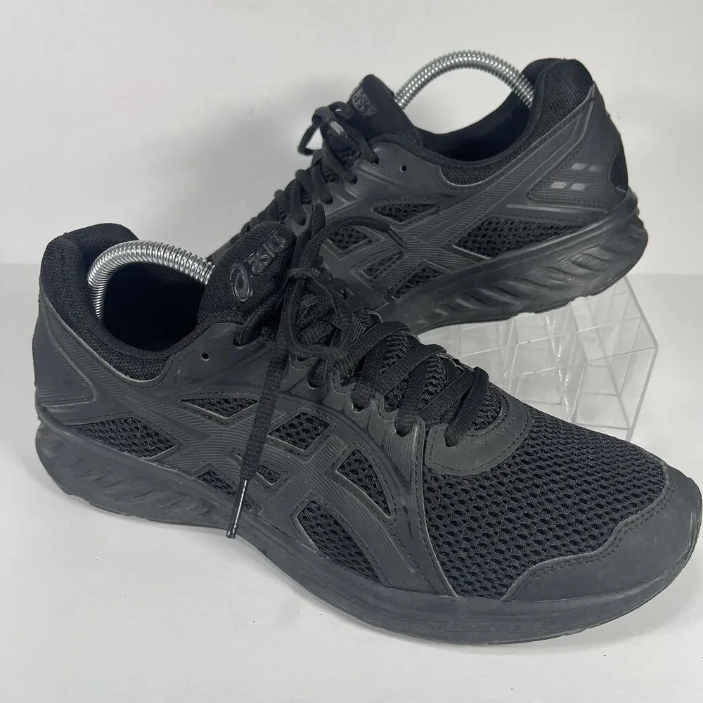 ASICS GEL-Contend 5 Mens Shoes Size 9.5 Triple Black Running Sneakers 1011A167 - Picture 1 of 11
